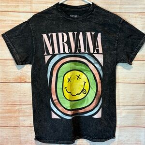 NIRVANA Black Graphic Tee